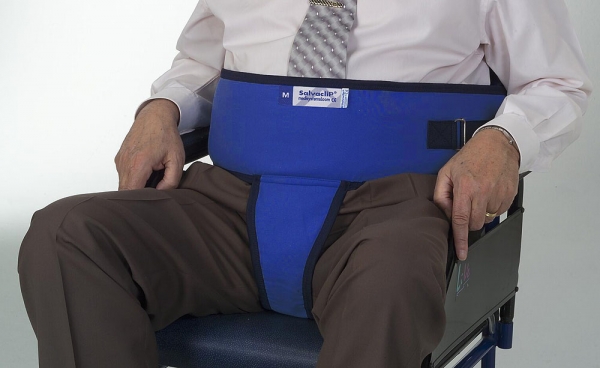 Cinturón VELCRO con perineal para sillón o silla de ruedas